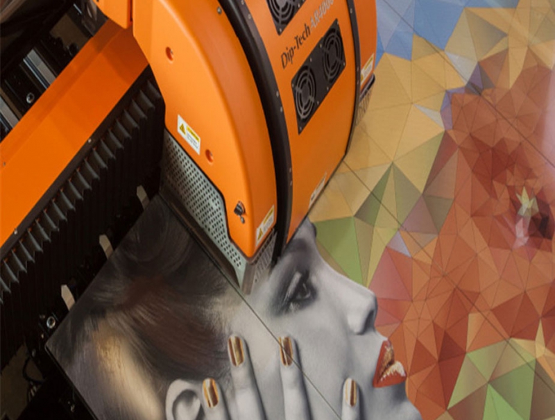 Digital glazed glass